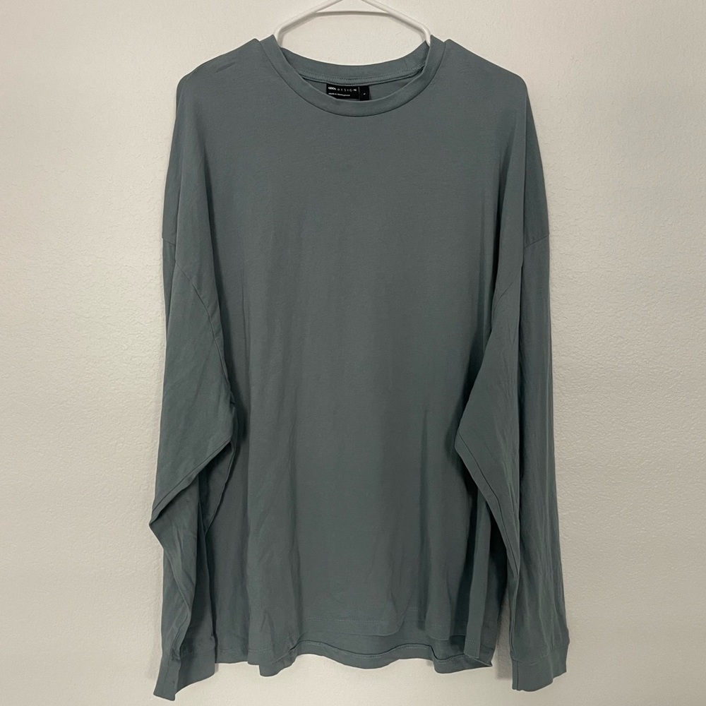LIKE NEW! Men’s XL ASOS Design Blue/Green Long Sleeve Shirt